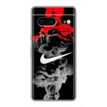 Силиконовый Чехол на Google Pixel 7 с картинкой Nike (Nike дым)