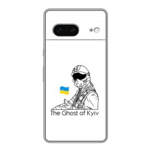 Защитные чехлы (Призрак Киева) для Google Pixel 7 (AlphaPrint) (Летчик Киева)