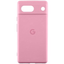 Чехол Silicone Cover Lakshmi Full Camera (AAA) with Logo для Google Pixel 7a – Розовый