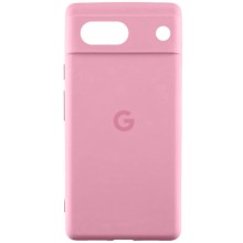 Чохол Silicone Cover Lakshmi Full Camera (AAA) with Logo для Google Pixel 7a – Рожевий