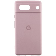 Чохол Silicone Cover Lakshmi Full Camera (AAA) with Logo для Google Pixel 7a – Рожевий