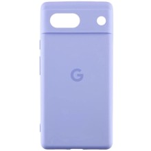 Чохол Silicone Cover Lakshmi Full Camera (AAA) with Logo для Google Pixel 7a – Бузковий