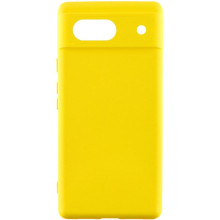 Чехол Silicone Cover Lakshmi Full Camera (AAA) для Google Pixel 7a – Желтый