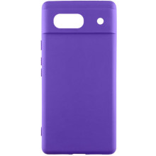 Чехол Silicone Cover Lakshmi Full Camera (AAA) для Google Pixel 7a – Фиолетовый