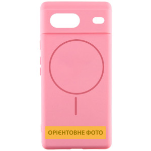 Чехол Silicone Cover Lakshmi Full Camera (AA) with Magnetic Fit для Google Pixel 7a – Розовый
