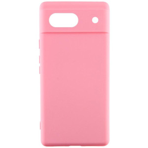 Чохол Silicone Cover Lakshmi Full Camera (AAA) для Google Pixel 7a – Рожевий