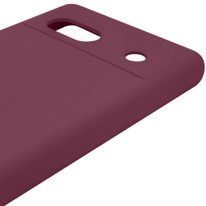 Чехол Silicone Cover Lakshmi Full Camera (AAA) для Google Pixel 7a – Бордовый