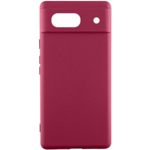 Чехол Silicone Cover Ummi Lakshmi Full Camera (AA) для Google Pixel 7a – Бордовый