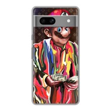 Брендновые Чехлы для Google Pixel 7A - (PREMIUMPrint) (Mario LV)