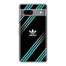 Чохли Адидас для Google Pixel 7A (AlphaPrint) (Адідас з полосами)