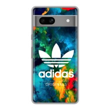 Чохли Адидас для Google Pixel 7A (AlphaPrint) (Яскравий Адідас)