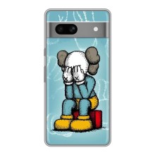 Чехлы для Google Pixel 7A - Bearbrick Louis Vuitton (PREMIUMPrint) (Плач Bearbrick)