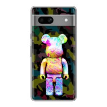 Чехлы для Google Pixel 7A - Bearbrick Louis Vuitton (PREMIUMPrint) (Яркий Bearbrick)