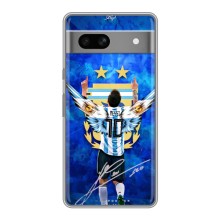 Чохли для Google Pixel 7A (Leo чемпіон) (AlphaPrint) (Мессі збірна)