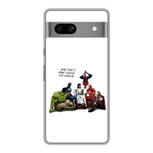 Чехлы для Google Pixel 7A (Для Христиан) – Иисус супергерой