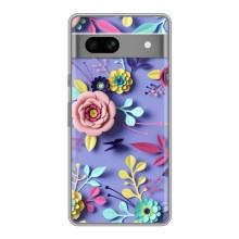 Чохли з квітами для Google Pixel 7A (VPrint) (Дизайн квітів)