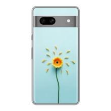 Чохли з квітами для Google Pixel 7A (VPrint) (Жовта квітка)