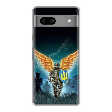 Чехлы с картинкой ЗСУ для Google Pixel 7A (AlphaPrint) (Солдат ЗСУ)