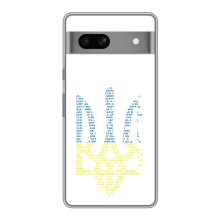 Чохли для Google Pixel 7A Укр. Символіка (AlphaPrint) (Герб з букв)