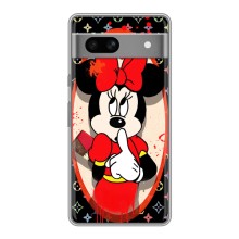 Чехол Disney Mouse Google Pixel 7A (PREMIUMPrint) (Минни Маус ЛВ)