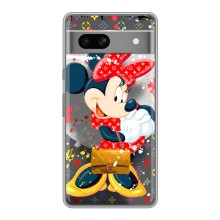 Чехол Disney Mouse Google Pixel 7A (PREMIUMPrint) (Minni с бантиком)