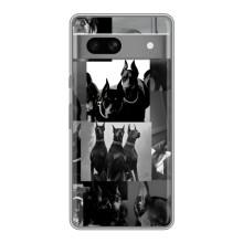 Чехол ДОБЕРМАН для Google Pixel 7A (Коллаж Доберман)