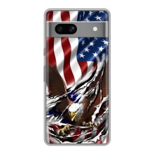 Чохол Прапор USA для Google Pixel 7A (Прапор USA)