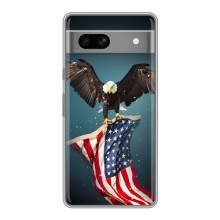 Чохол Прапор USA для Google Pixel 7A (Орел і прапор)