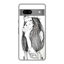 Чохол з друком для Google Pixel 7A - (Мода) (AlphaPrint) (Фото дівчини)