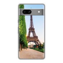 Чохол Ейфелева Вежа Google Pixel 7A - (AlphaPrint) (Дорога до Парижу)
