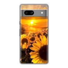 Чохол з Квітами для Google Pixel 7A (поле соняшників)