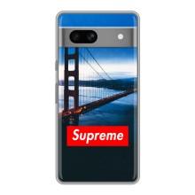 Чехол для Google Pixel 7A с картинкой Supreme (AlphaPrint)