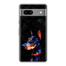 Бампер для Google Pixel 7A с картинкой "Песики" – Собака Мопс