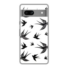 Чохол з пташками на Google Pixel 7A (VPrint) (Ластівки)