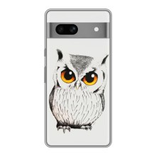 Чохол з пташками на Google Pixel 7A (VPrint) (Мила Сова)