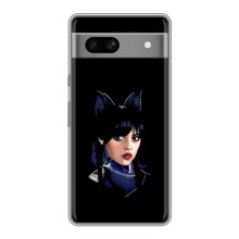 Чохли Венсдей на Google Pixel 7A Уенсдей (AlphaPrint) (серйозна Венздей)