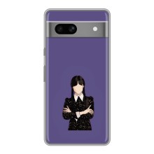 Чохли Венсдей на Google Pixel 7A Уенсдей (AlphaPrint) (Венздей у чорному)