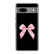 Чехол банты для Google Pixel 7A – Бант на черном