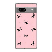Чехол банты для Google Pixel 7A – Черные бантики