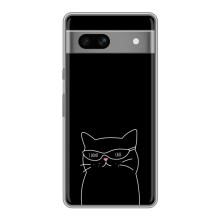 Чохол з малюнком кіт на Google Pixel 7A (Байдужий кіт)
