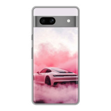 Чохол з авто Порше для Google Pixel 7A – Рожевий Порше