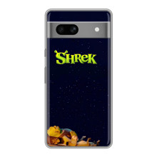 Чехол с мультфильмом Шрек на Google Pixel 7A – Шрек лого
