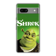 Чехол с мультфильмом Шрек на Google Pixel 7A – Шрек