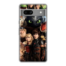 Чехол как приручить дракона на Google Pixel 7A – Персонажи дракона