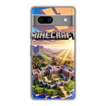 Чехол с картинками Майнкрафт для Гугл Пиксель 7А – Minecraft