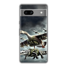 Чехол с мемами тралалело тралала для Google Pixel 7A – Гусини и крокодило