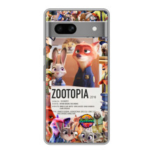 Чехол Зоотрополіс на Google Pixel 7A – Коллаж Зоо