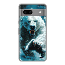 Чехол с картинкой «Хищники» для Google Pixel 7A – Медведь