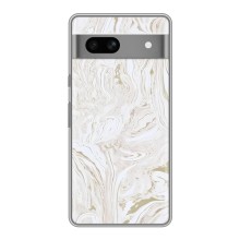 Мраморний чехол на Google Pixel 7A (VPrint) (Білий мрамор)