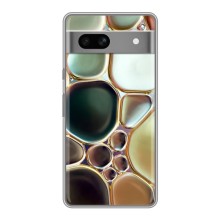Мраморний чехол на Google Pixel 7A (VPrint) (Радужний Мрамор)